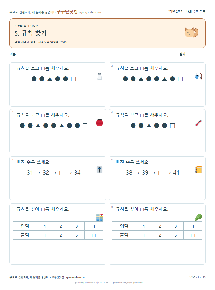 핵심 개념과 적용 문제지 미리보기