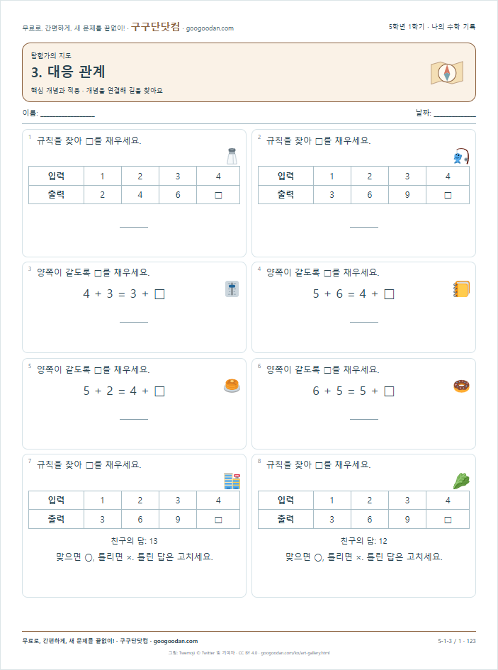 핵심 개념과 적용 문제지 미리보기
