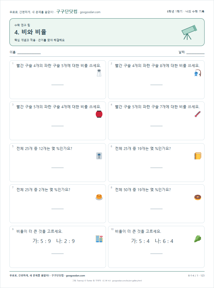 핵심 개념과 적용 문제지 미리보기
